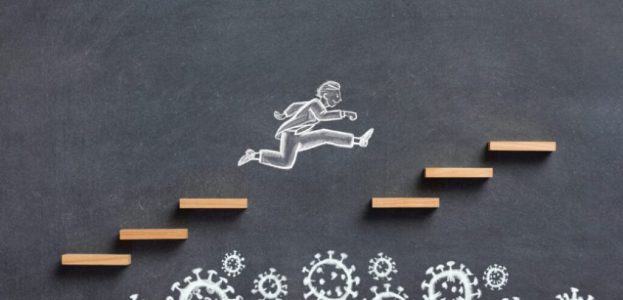 Businessman Overcoming Difficulties Due To COVID-19 Businessman Overcoming Difficulties Due To COVID-19