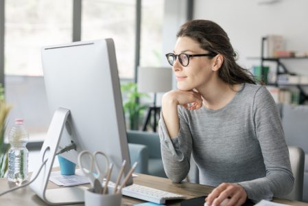 Professional woman working from home Professional woman working from home