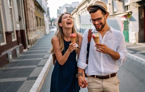Portrait of happy couple having date and fun on vacation. People travel happiness concept. Portrait of happy couple having date and fun on vacation. People travel happiness concept.